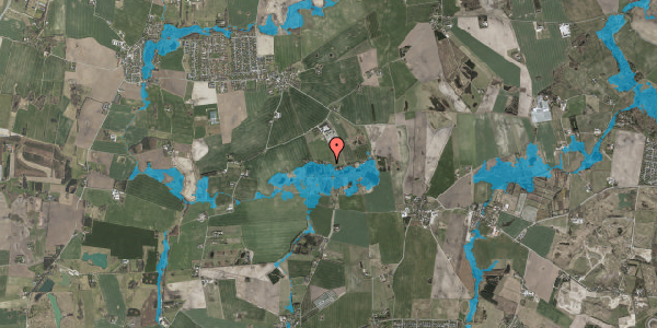 Oversvømmelsesrisiko fra vandløb på Mosevej 35, 4000 Roskilde