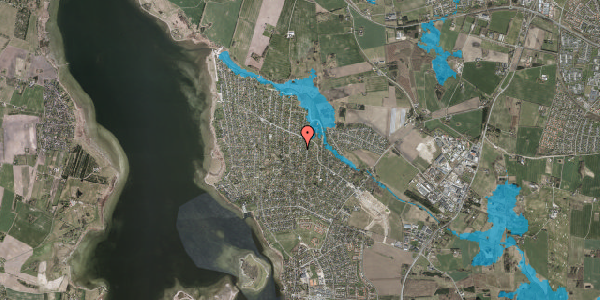 Oversvømmelsesrisiko fra vandløb på Olesvej 19, 4040 Jyllinge