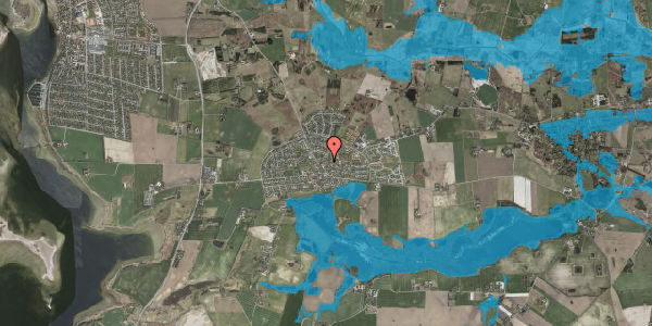 Oversvømmelsesrisiko fra vandløb på Pileparkvej 8, 4000 Roskilde