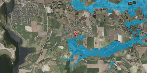 Oversvømmelsesrisiko fra vandløb på Ryttergårdsbakken 1, 4000 Roskilde