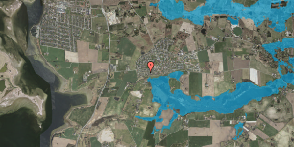 Oversvømmelsesrisiko fra vandløb på Rørskovvej 4, 4000 Roskilde