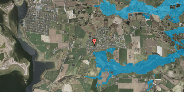 Oversvømmelsesrisiko fra vandløb på Sognevej 10, 4000 Roskilde