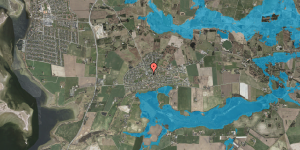 Oversvømmelsesrisiko fra vandløb på Stovdyssevej 1, 4000 Roskilde