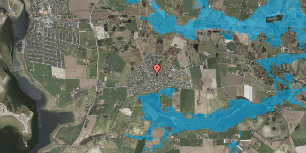 Oversvømmelsesrisiko fra vandløb på Stovdyssevej 3, 4000 Roskilde