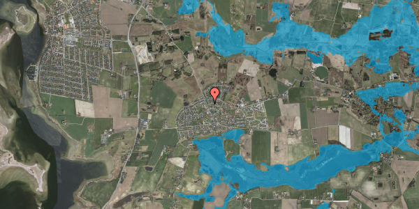 Oversvømmelsesrisiko fra vandløb på Torndyssevej 4, 4000 Roskilde