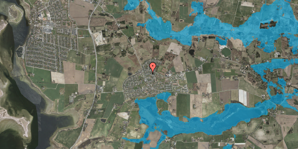 Oversvømmelsesrisiko fra vandløb på Torndyssevej 10, 4000 Roskilde