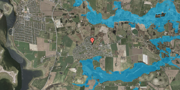 Oversvømmelsesrisiko fra vandløb på Torndyssevej 17, 4000 Roskilde