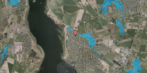 Oversvømmelsesrisiko fra vandløb på Vestavej 14, 4040 Jyllinge
