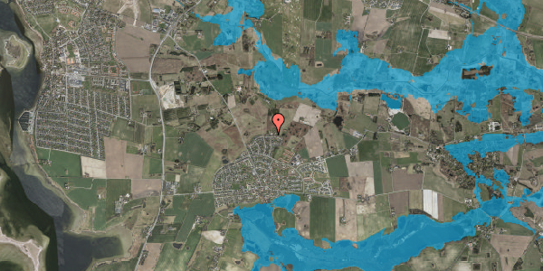 Oversvømmelsesrisiko fra vandløb på Ørebjergvej 49, 4000 Roskilde