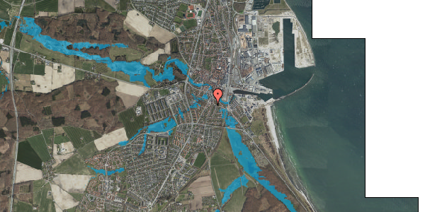 Oversvømmelsesrisiko fra vandløb på Egøjevej 3, 4600 Køge