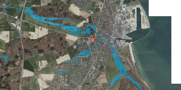 Oversvømmelsesrisiko fra vandløb på Hegnet 6, 4600 Køge