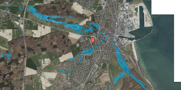 Oversvømmelsesrisiko fra vandløb på Parkvej 30, 3. tv, 4600 Køge