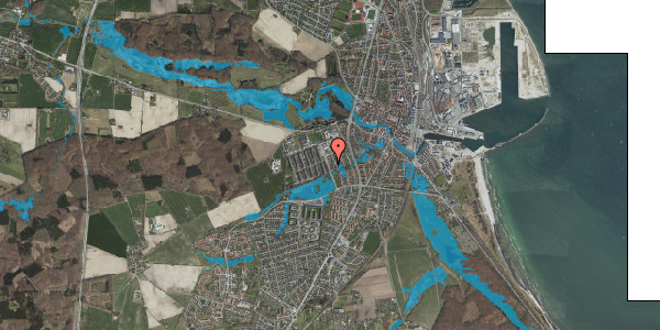 Oversvømmelsesrisiko fra vandløb på Parkvej 41, 4600 Køge