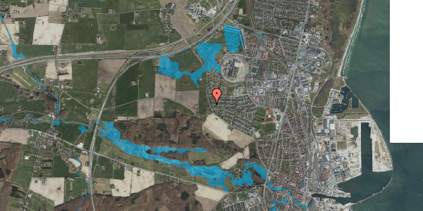 Oversvømmelsesrisiko fra vandløb på Ullitsvej 9, 4600 Køge