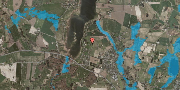Oversvømmelsesrisiko fra vandløb på Borrevejlevej 1, 4000 Roskilde