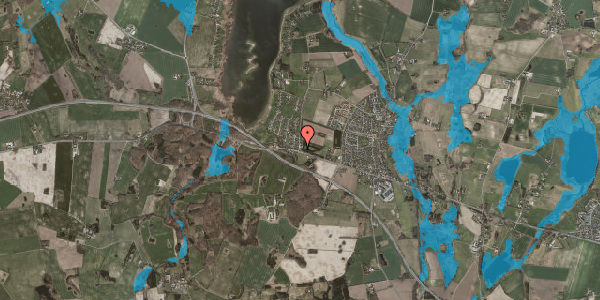 Oversvømmelsesrisiko fra vandløb på Borrevejlevej 2, 4000 Roskilde