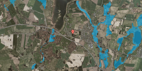 Oversvømmelsesrisiko fra vandløb på Borrevejlevej 4A, 4000 Roskilde