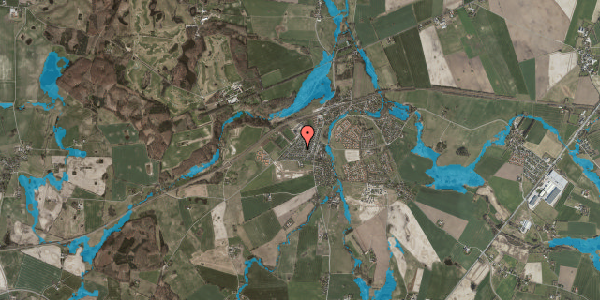 Oversvømmelsesrisiko fra vandløb på Dyssegårdsvej 5, 4320 Lejre