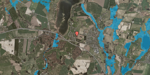 Oversvømmelsesrisiko fra vandløb på Egevang 2, 4000 Roskilde