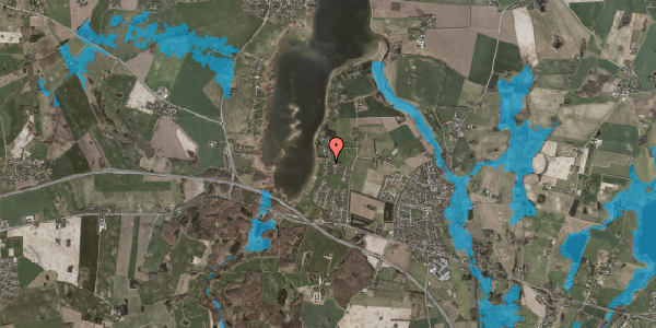 Oversvømmelsesrisiko fra vandløb på Fjordvang 13, 4000 Roskilde