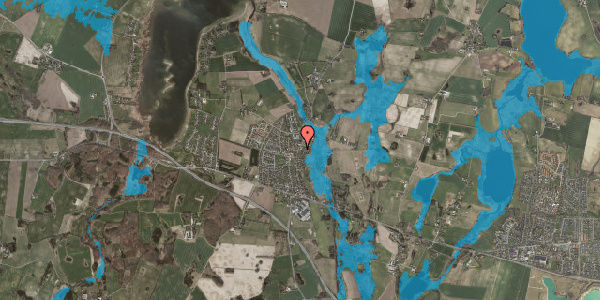 Oversvømmelsesrisiko fra vandløb på Gevninge Bygade 50, 4000 Roskilde