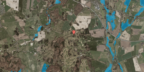 Oversvømmelsesrisiko fra vandløb på Gevninge Overdrev 4, 4000 Roskilde