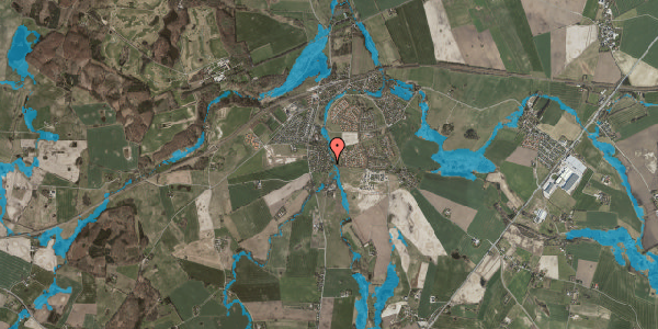 Oversvømmelsesrisiko fra vandløb på Gammel Byvej 17, 4320 Lejre