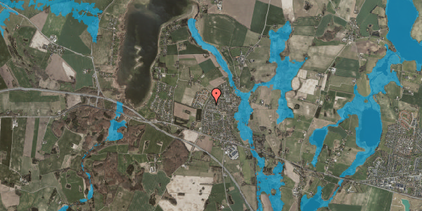 Oversvømmelsesrisiko fra vandløb på Grydehøj 14, 4000 Roskilde