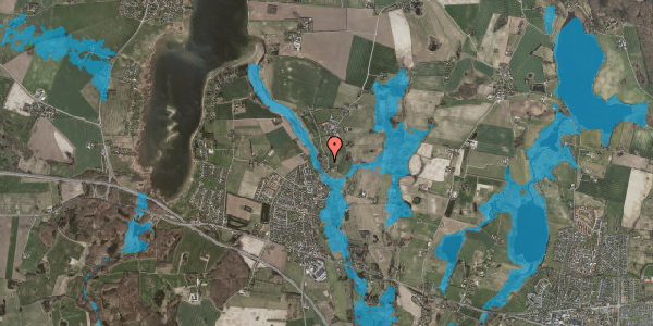 Oversvømmelsesrisiko fra vandløb på Herslevvej 11, 4000 Roskilde