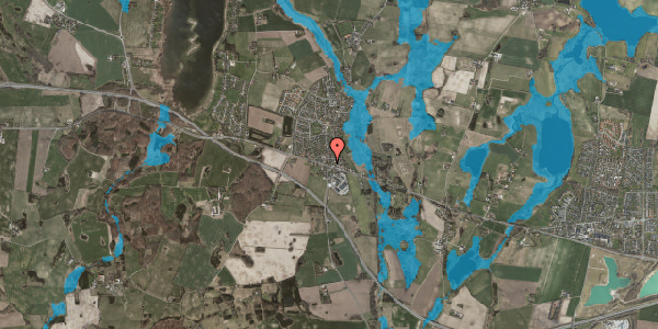 Oversvømmelsesrisiko fra vandløb på Lindenborgvej 150, 4000 Roskilde