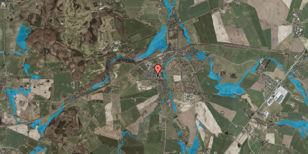 Oversvømmelsesrisiko fra vandløb på Hulegårdsvej 2, 4320 Lejre