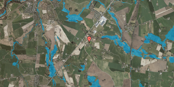 Oversvømmelsesrisiko fra vandløb på Højbyvej 49B, 4320 Lejre