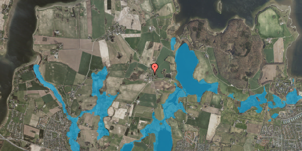 Oversvømmelsesrisiko fra vandløb på Kattinge Bygade 16B, 4000 Roskilde