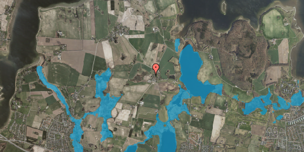 Oversvømmelsesrisiko fra vandløb på Kattinge Bygade 22B, 4000 Roskilde
