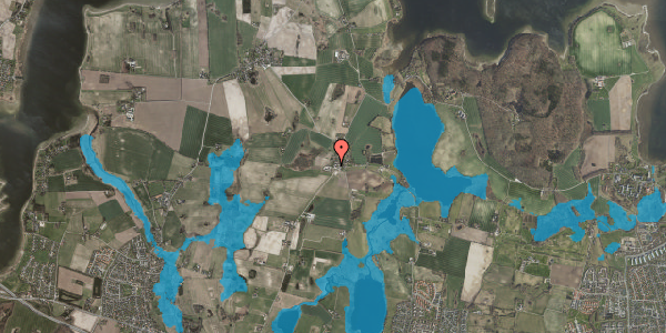 Oversvømmelsesrisiko fra vandløb på Kattinge Bygade 24B, 4000 Roskilde