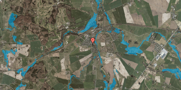 Oversvømmelsesrisiko fra vandløb på Lejrevej 8A, 4320 Lejre