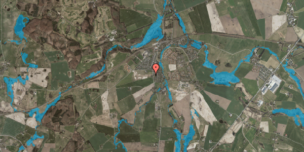 Oversvømmelsesrisiko fra vandløb på Lejrevej 12, 4320 Lejre