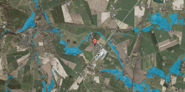 Oversvømmelsesrisiko fra vandløb på Lertoften 33, 4000 Roskilde