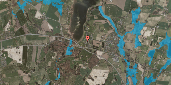 Oversvømmelsesrisiko fra vandløb på Lindevang 3, 4000 Roskilde
