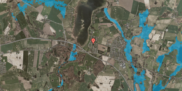 Oversvømmelsesrisiko fra vandløb på Lindevang 13, 4000 Roskilde