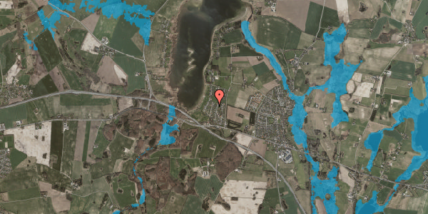 Oversvømmelsesrisiko fra vandløb på Lindevang 20, 4000 Roskilde