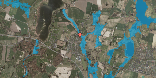 Oversvømmelsesrisiko fra vandløb på Oldvejsparken 7, 4000 Roskilde