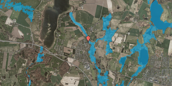 Oversvømmelsesrisiko fra vandløb på Oldvejsparken 36, 4000 Roskilde