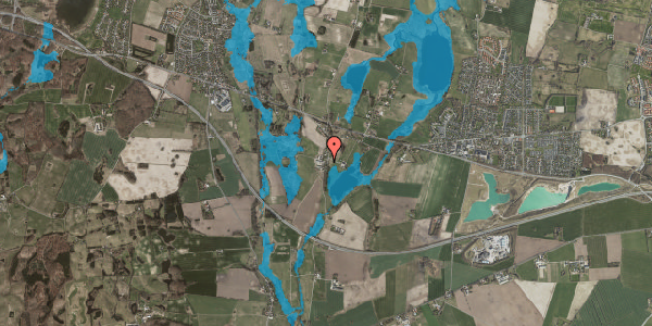 Oversvømmelsesrisiko fra vandløb på Ravnshøjvej 38, 4000 Roskilde