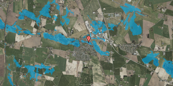 Oversvømmelsesrisiko fra vandløb på Åvadet 1B, 4621 Gadstrup