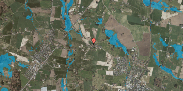 Oversvømmelsesrisiko fra vandløb på Assendløsevejen 17, 4130 Viby Sjælland
