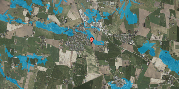 Oversvømmelsesrisiko fra vandløb på Dyssegårdsvej 43, 4621 Gadstrup