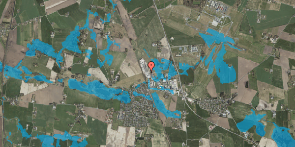 Oversvømmelsesrisiko fra vandløb på Finervej 7, 4621 Gadstrup