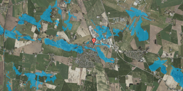 Oversvømmelsesrisiko fra vandløb på Gartnervangen 15, 4621 Gadstrup