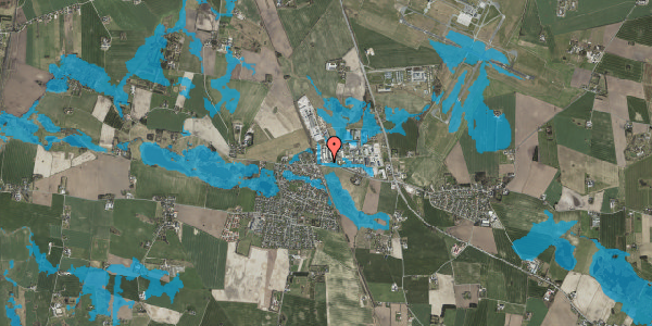 Oversvømmelsesrisiko fra vandløb på Salløvvej 8, 4621 Gadstrup